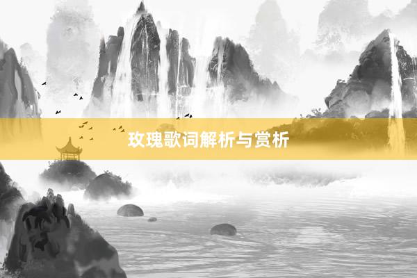 玫瑰歌词解析与赏析